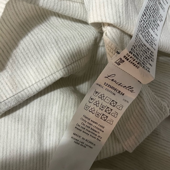 Louisiella Girls Dress Size 3 Embroidered Flowers Short Sleeves Stripes - Picture 3 of 5